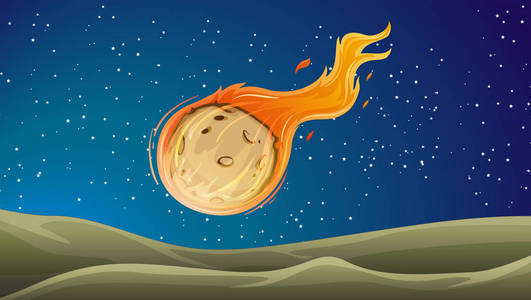 撞击图彗星撞击行星插图照片