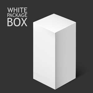 白色的包装盒。样机模板