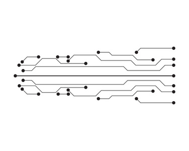 电路插图矢量模板