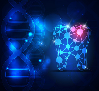 健康的白牙科学的现代设计