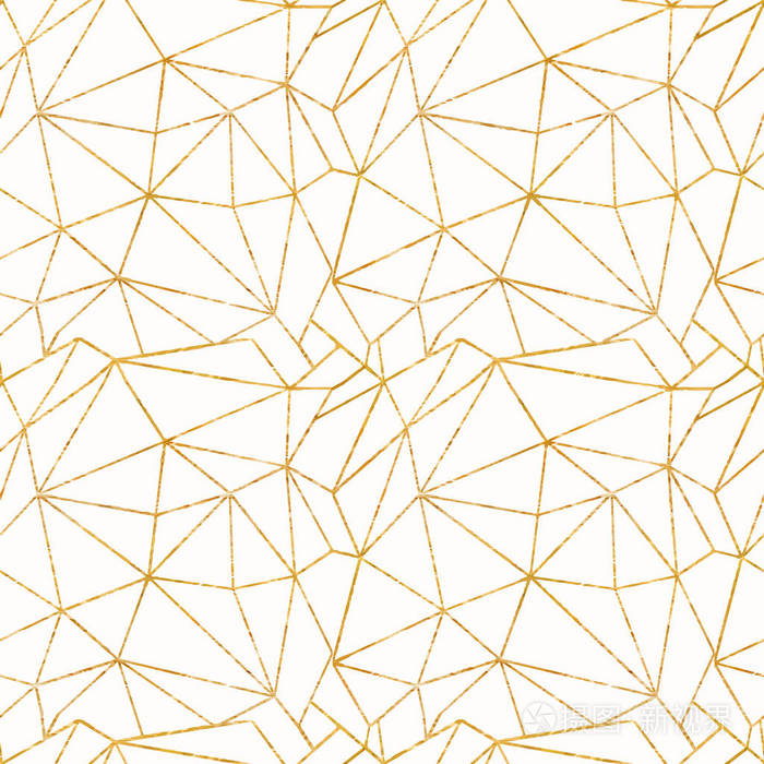 金色几何纹理背景, 矢量图解无缝图案插画-正版商用图片0s4yj6-摄图新