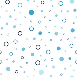 深蓝色矢量无缝覆盖带斑点。现代抽象插图与五颜六色的水滴。窗帘窗帘设计模式