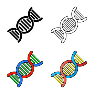 基于白背景的 dna 符号矢量设计