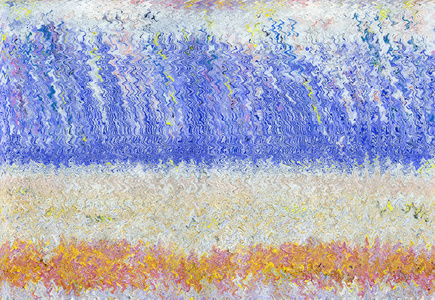 抽象纹理图案。油画油画和数码技术。雨在开花的草甸之上