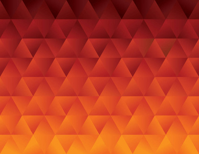 红色热抽象多边形几何图案