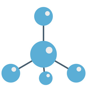 原子隔离矢量图标可编辑