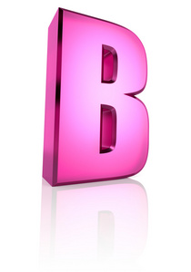 粉色字母 B