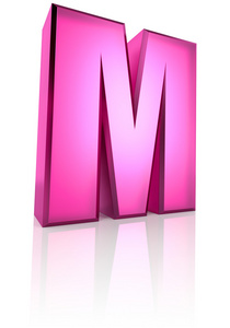 粉色字母 M
