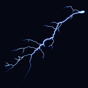 高城市大厦不动产房子和多云多雨的天空闪电闪光打雷火花在黑色背景
