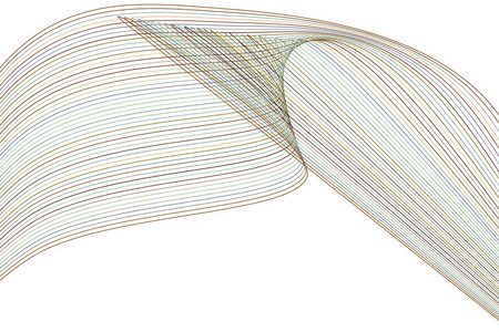 抽象线和曲线的几何图案, 丰富多彩的艺术为平面设计, 目录, 纺织或纹理印刷和背景。矢量插图图形