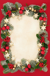 圣诞节花边框和装饰图片
