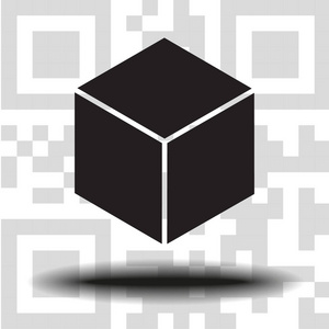 矢量图标框背景 Qr 码