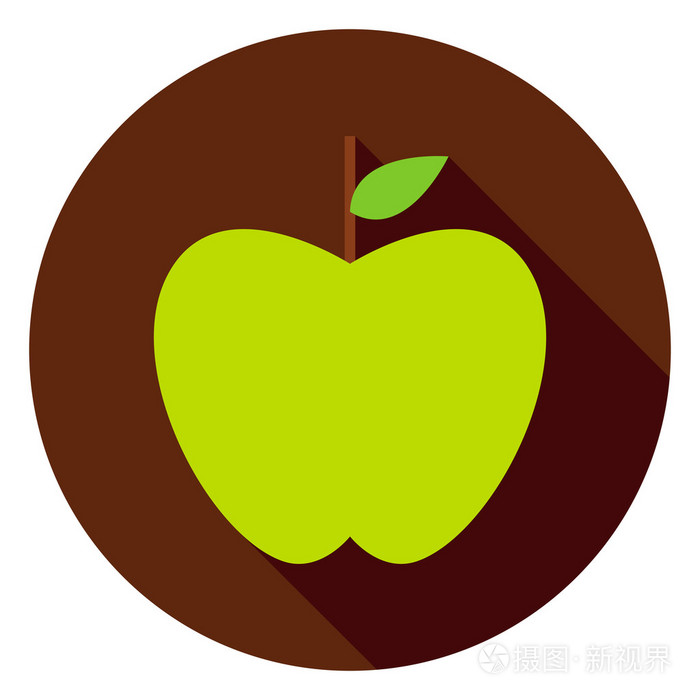 苹果公司的绿色圆圈图标