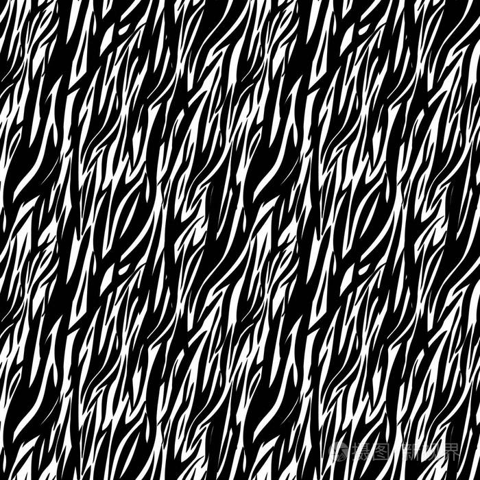 斑马版画, 动物皮肤, 虎条纹, 抽象图案, 线条背景, 织物.