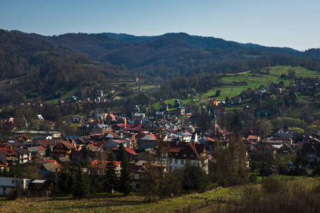 Kroscienko Dunajec 村, Pieniny, 波兰