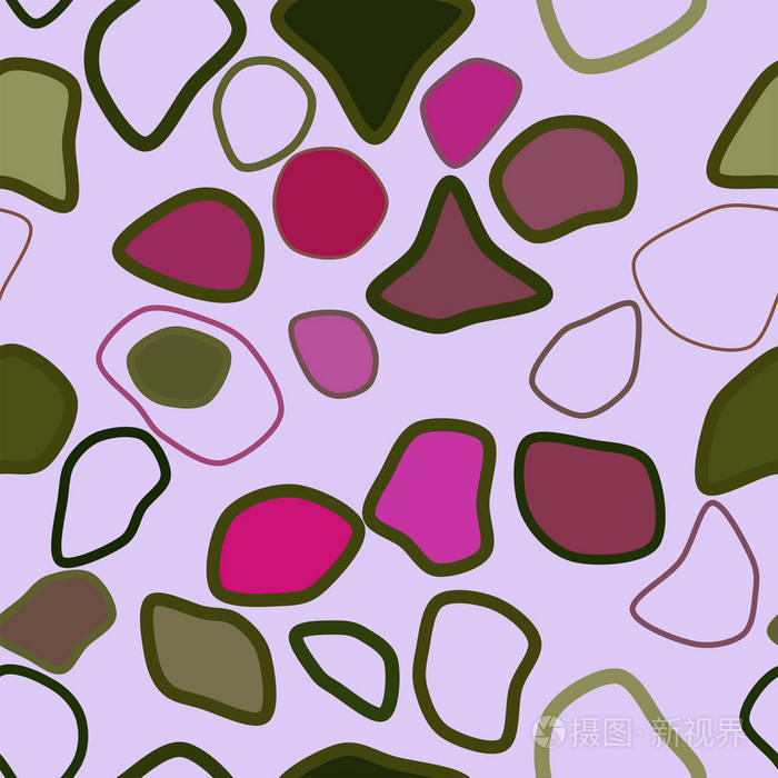 无缝抽象圆形形状的几何图案, 丰富多彩, 艺术为平面设计, 目录, 纺织