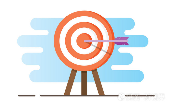 箭靶的插图