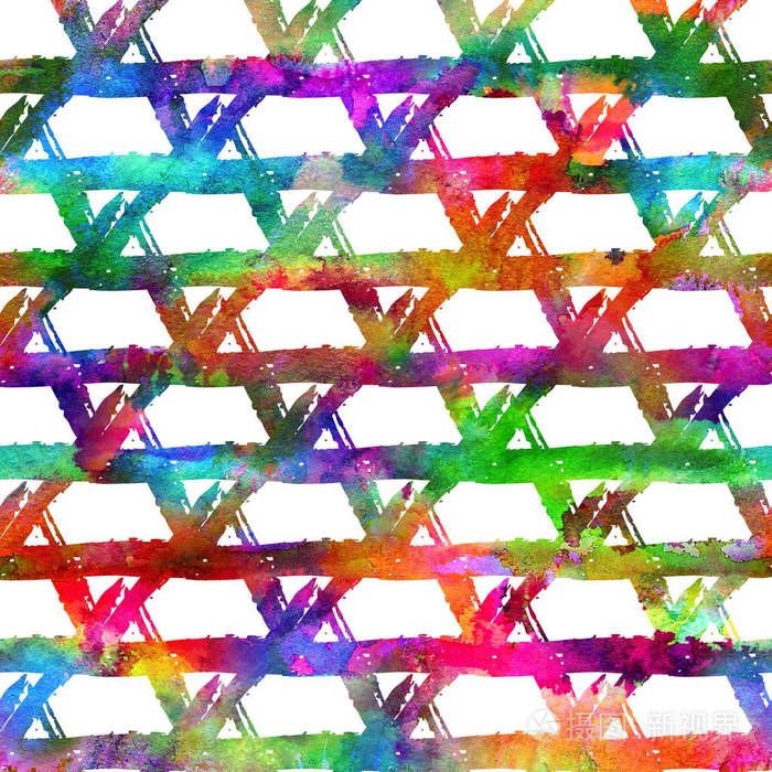 彩虹色的白色背景.手绘田庄纹理.墨迹几何元素.时尚现代风格.