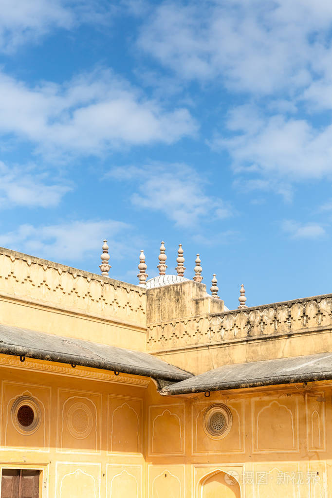 纳哈伽堡垒的屋顶露台, 斋浦尔, 拉贾斯坦邦, 印度