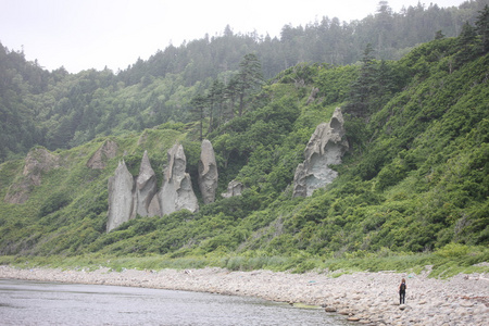 Kunasir 千岛群岛岩石俄罗斯