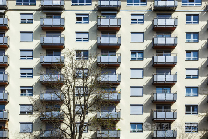 带阳台的泛型房子外立面