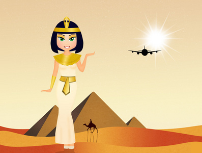 克娄巴特拉在埃及的风景