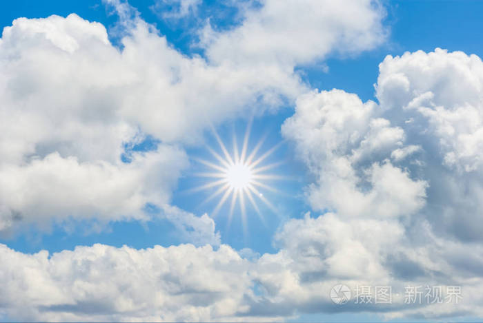 天空中浓密的云层中闪耀的太阳 自然的背景照片 正版商用图片0s78pg 摄图新视界