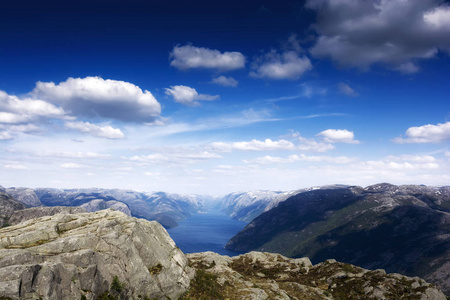 挪威 Lysefjord, 美丽的风景