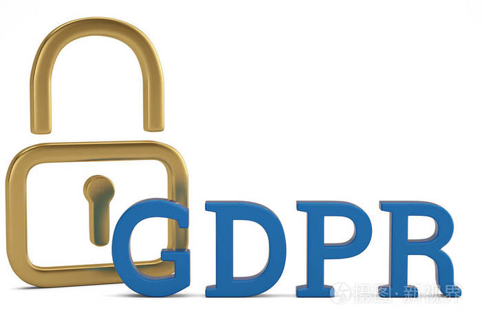 一般数据保护法规, 个人数据保护, gdpr 合规概念3d 说明