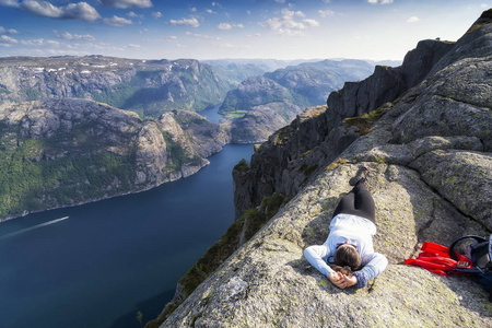 挪威 Lysefjord, 美丽的风景