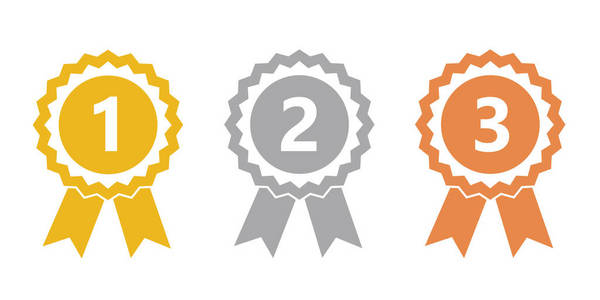 金牌,银牌和铜牌奖得主照片