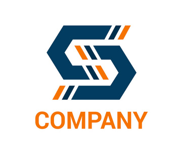 红色和橙色一般两个箭头抽象标记符号标志设计概念图为建筑公司, 技术