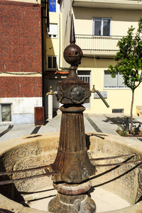 喷泉, 也叫猫喷泉, 在 Sabugal 的村庄, 葡萄牙