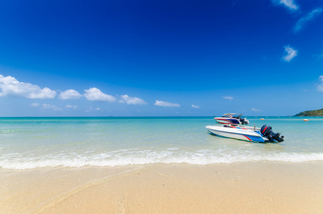 在夏天的海景