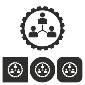 人机交互人机交互-矢量图标照片