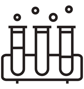 试管矢量图标可编辑