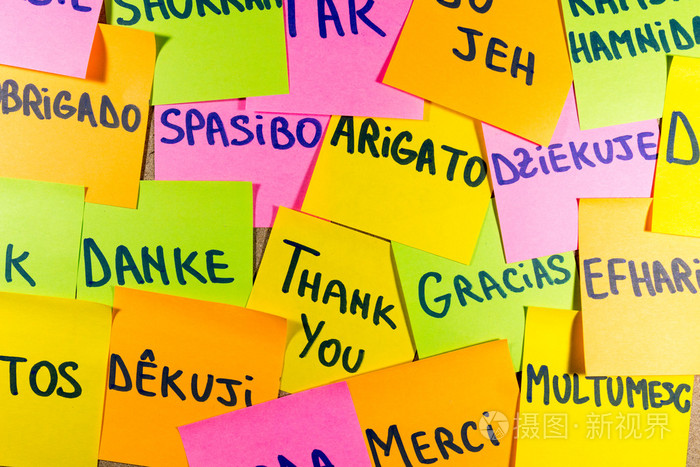 谢谢你用 20 种语言