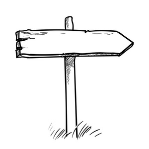 路标手绘图片-路标手绘素材-路标手绘插画-摄图新视界