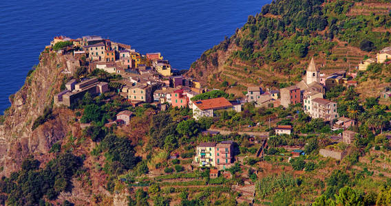 Corniglia 老村庄在五渔村, 意大利