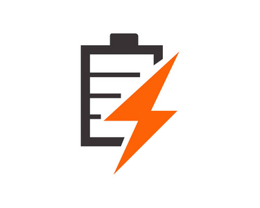 矢量电池低充电功率电池说明, 电符号能量符号照片