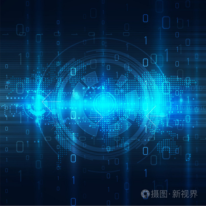 具有电路和数字概念的抽象未来技术插画 正版商用图片0s8rd8 摄图新视界