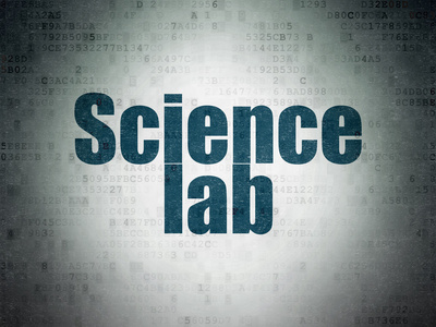 科学概念 科学实验室数字数据纸张背景上