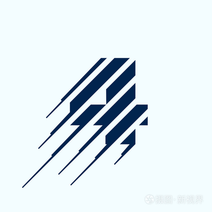 四号标志与速度快线