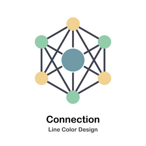 连接线形颜色图标