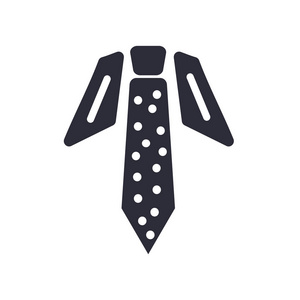 领带图标矢量隔离在白色背景为您的 web 和移动应用程序设计, 领带徽标概念