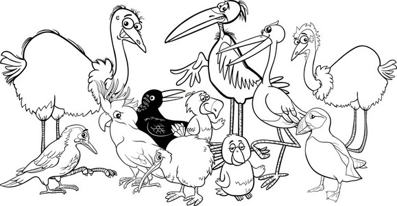 鸟群图片-鸟群素材-鸟群插画-摄图新视界