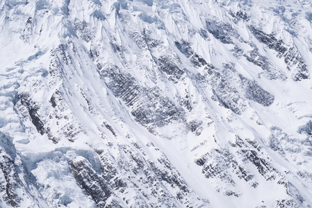 雪和岩石背景