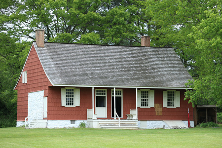 19 世纪的农场房子在纽约州