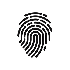指纹矢量图标符号照片