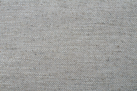 混杂的灰色亚麻织物纹理表面特写作为纺织品背景